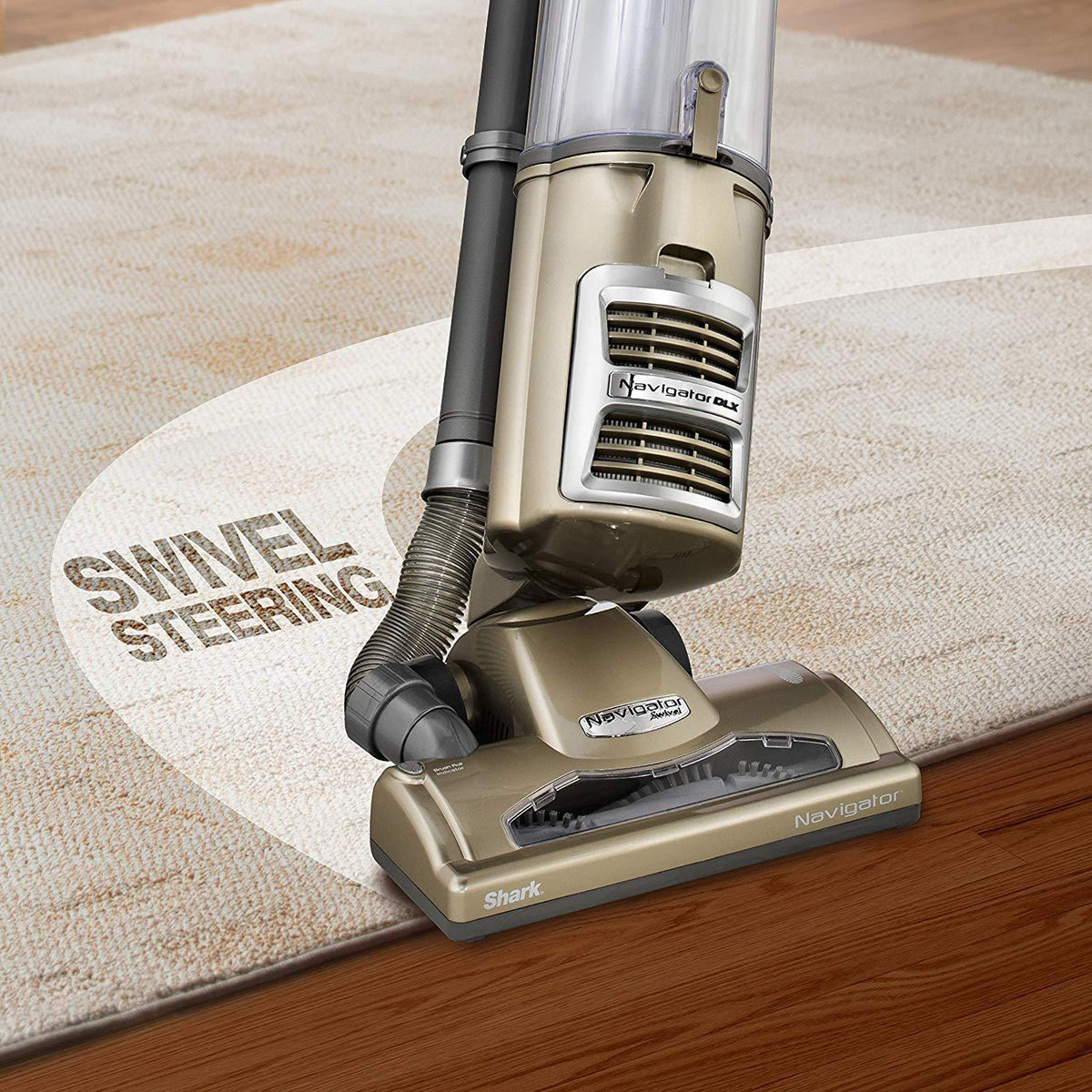 Shark Navigator DLX Upright Vacuum in Gold/Silver – Vaccums Hub